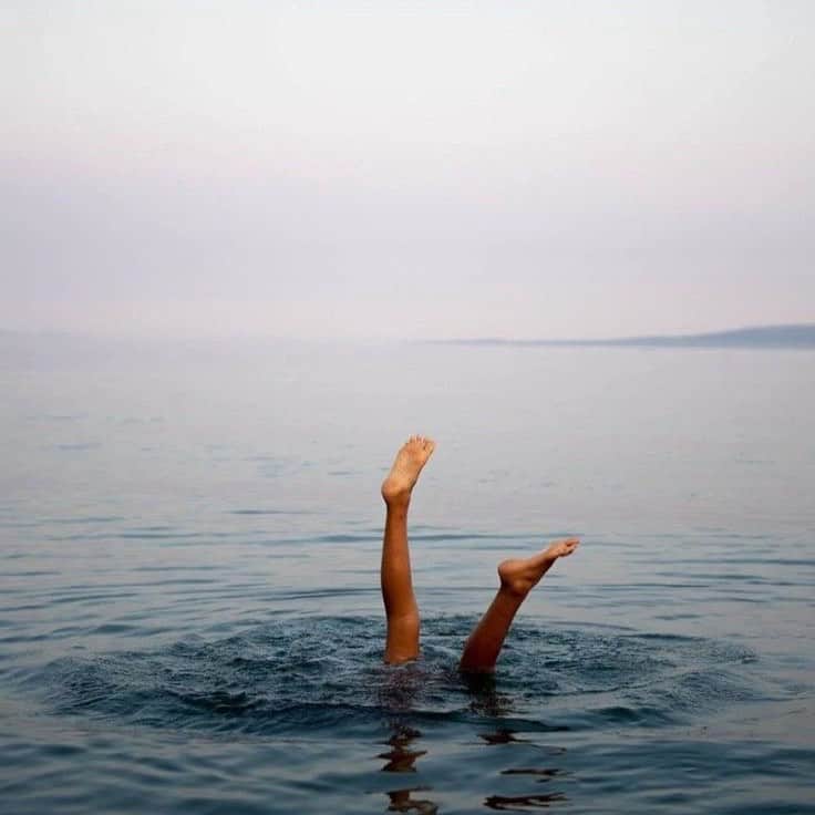 のインスタグラム：「who’s coming for a swim?🫐」