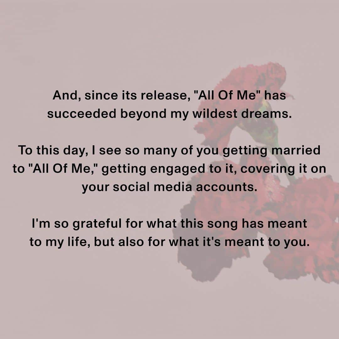 ジョン・レジェンドさんのインスタグラム写真 - (ジョン・レジェンドInstagram)「As we celebrate 10 years of “All of Me” and Love In The Future, all I can say is that I LOVE AND APPRECIATE ALL OF YOU.」8月31日 8時35分 - johnlegend