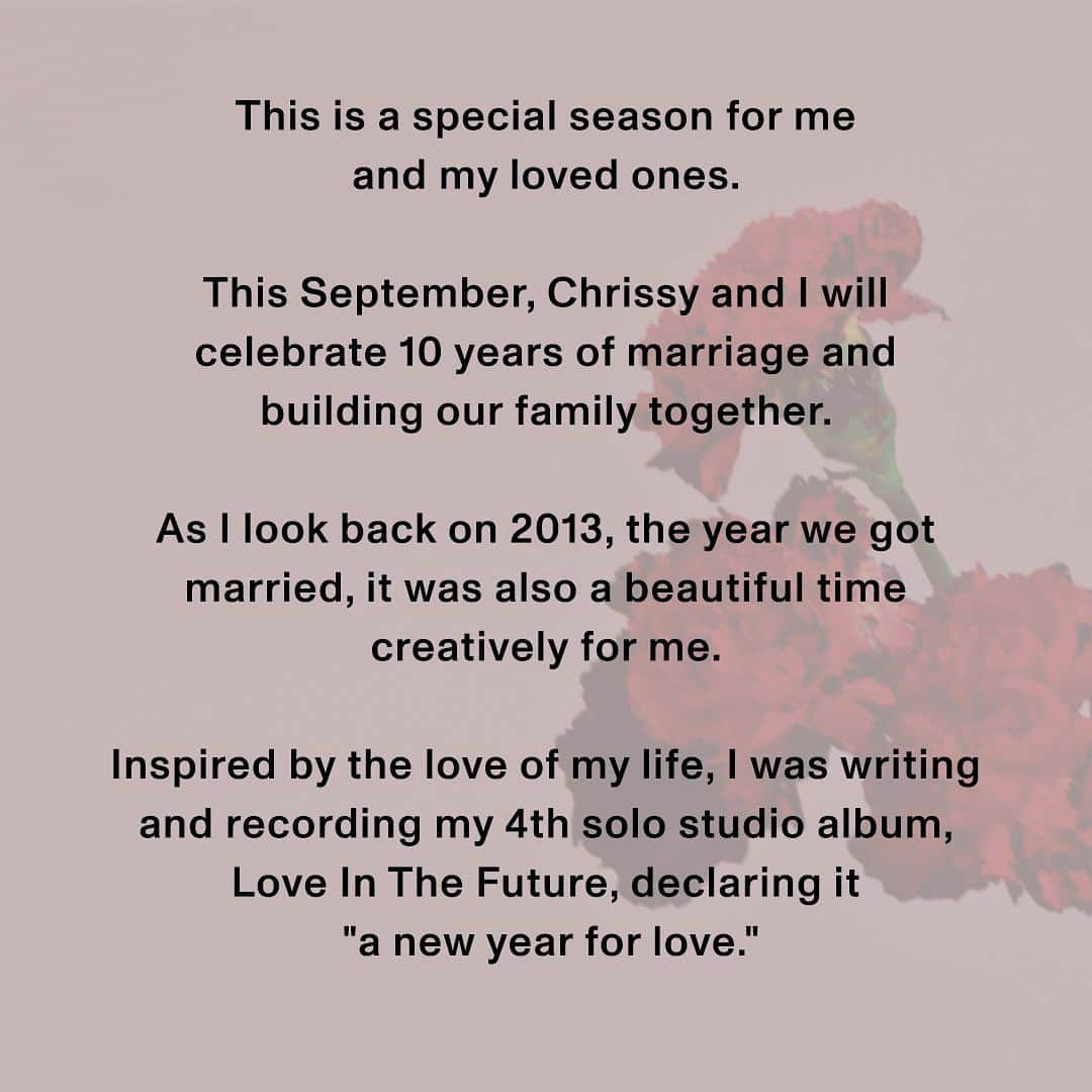 ジョン・レジェンドさんのインスタグラム写真 - (ジョン・レジェンドInstagram)「As we celebrate 10 years of “All of Me” and Love In The Future, all I can say is that I LOVE AND APPRECIATE ALL OF YOU.」8月31日 8時35分 - johnlegend