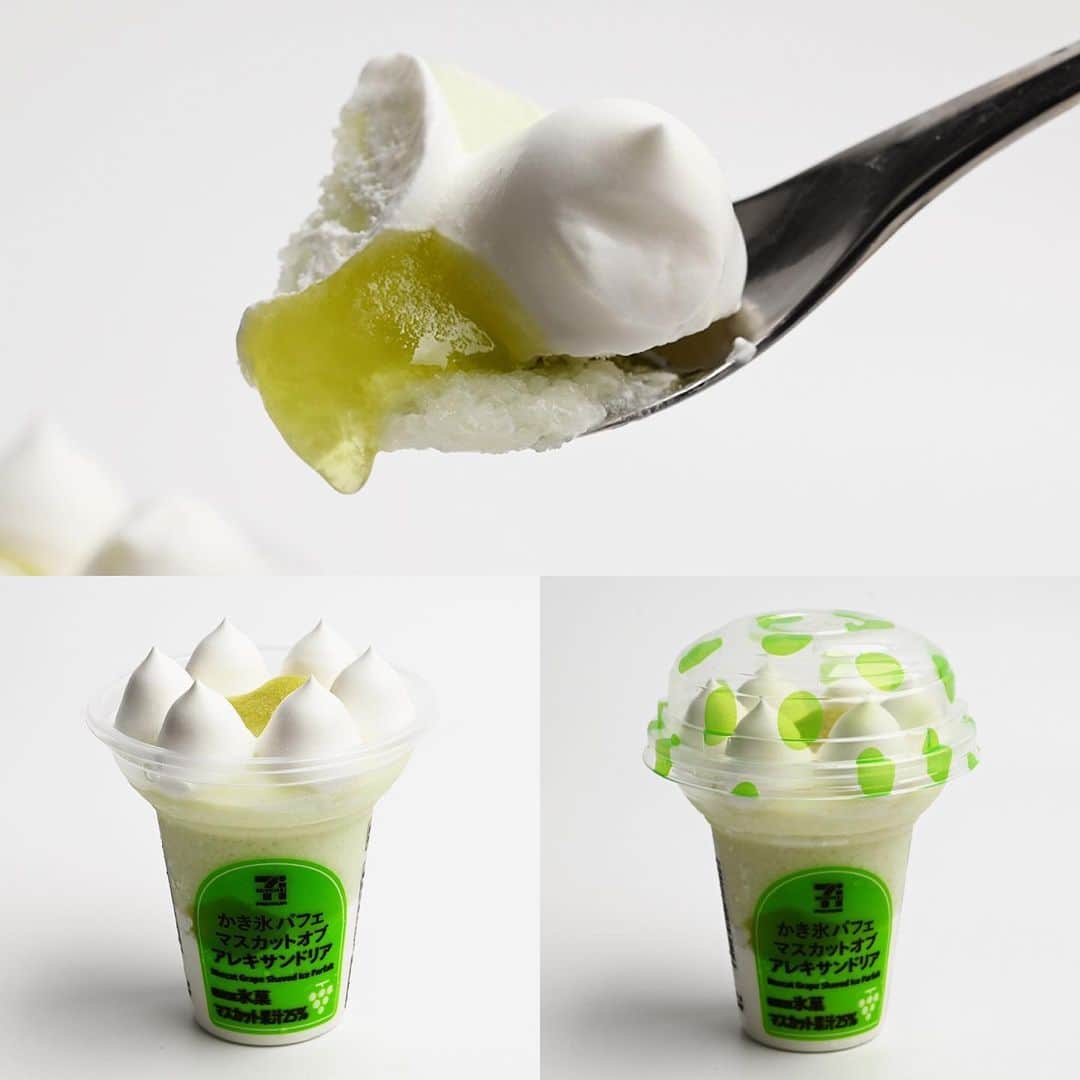 アイスマン福留さんのインスタグラム写真 - (アイスマン福留Instagram)「かき氷とパフェが一緒に楽しめる！かき氷パフェが7プレミアムシリーズで爆誕！「ななパフェ」「ジェラートパフェ」に続く新たなパフェシリーズ✨マスカットと発酵乳（殺菌）を使用したヨーグルトの爽やかな味わいと多層ならではの贅沢な味が楽しめるかき氷パフェアイスです。セブンプレミアム『かき氷パフェ マスカットオブアレキサンドリア』 #かき氷 #かき氷パフェ #マスカット #マスカットオブアレキサンドリア #ヨーグルト #パフェアイス #セブンプレミアム #アイスマニア #アイスマン福留 #icecream #JapaneseIceCream #icecreamlover #icecreamtime #icecreamday #icecreamlove #icecreamporn #JapaneseIceCream #foodporn #foodie #instafood #foodstagram #yummy #yum #delicious #foodphotography」8月31日 8時58分 - iceman_ax