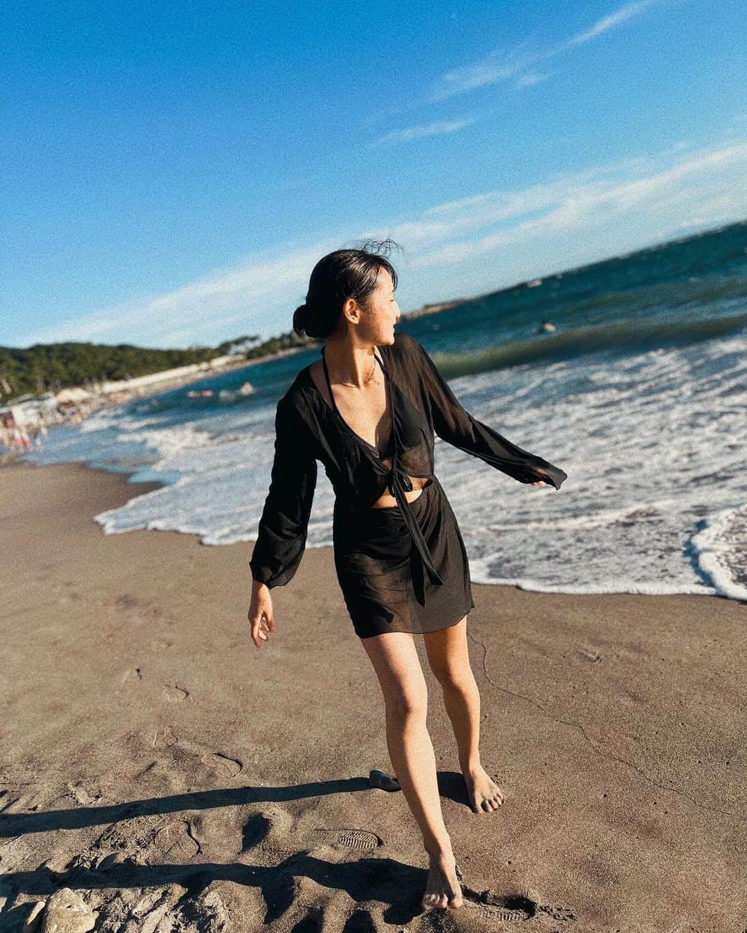 森岡朋奈のインスタグラム：「#海 #夏 #最高」