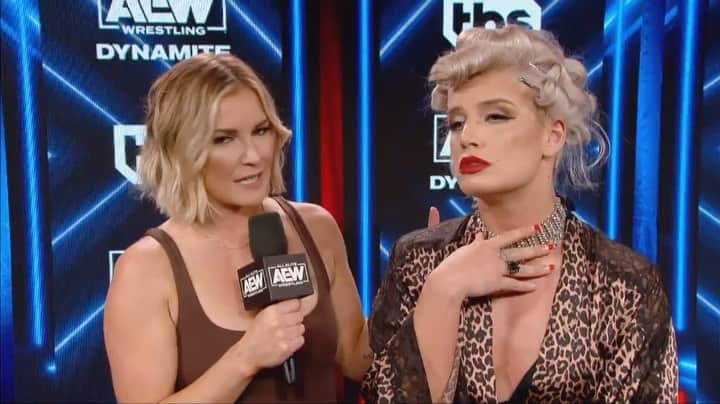 トニー・ストームのインスタグラム：「Former #AEW Women’s World Champion @tonistorm_ can’t come to terms with what happened at #AEWAllIn!  Watch #AEWDynamite LIVE on TBS」