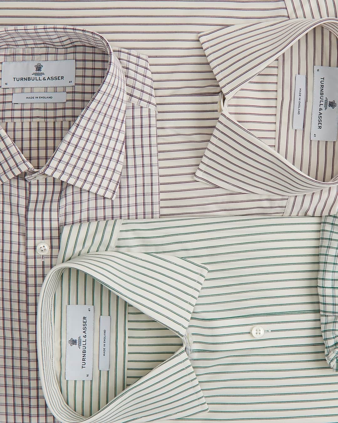 ターンブル&アッサーのインスタグラム：「Our latest Mayfair shirts, inspired by patterns resurfaced from our colour archives.⁠ ⁠ #TurnbullandAsser」
