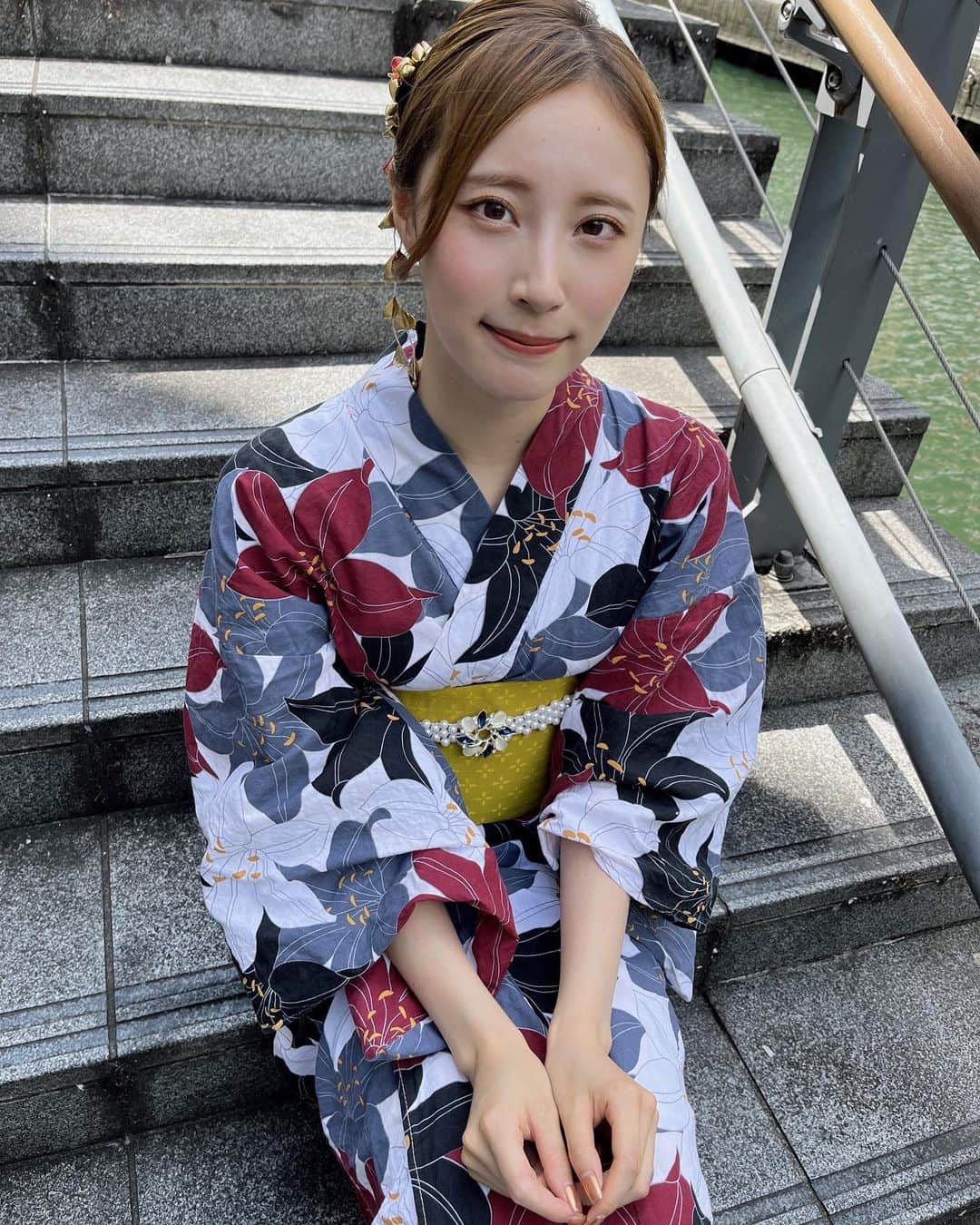 のインスタグラム：「🍧🎐👘」