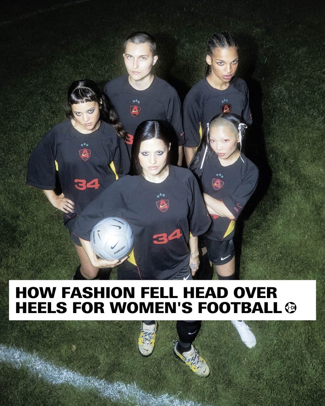 i-Dさんのインスタグラム写真 - (i-DInstagram)「Though the world of fashion has long been watching women’s football from the sidelines (perhaps as far back as 1987 when Jean-Paul Gaultier sent a football-sleeved bomber jacket down the runway), it wasn’t until this World Cup that it finally took centerfield.⁠ ⁠ From the @walesbonner-designed Jamaica kit to the British public’s convincing Nike to release newly minted national treasure Mary Earps’ goalkeeper jersey, the tournament emphasised that it’s a game of two halves.⁠ ⁠ Despite TikTok trends like #blokecore threatening to forever entrench football in the male gaze, designers like @ambush_official's Yoon Ahn have gallantly pushed for this current sartorial interest to empower, to unite women.⁠ ⁠ At the link in bio, @mad.e.leiner dissects the history of fashion’s relationship with women’s football, and how it is only going to continue to gain momentum going forward. ⚽️ ❤️⁠ ⁠ .⁠ .⁠ .⁠ Image courtesy of Nike⁠ #womensfootball #FIFAWomensWorldCup #FIFAWWC⁠」8月31日 20時40分 - i_d