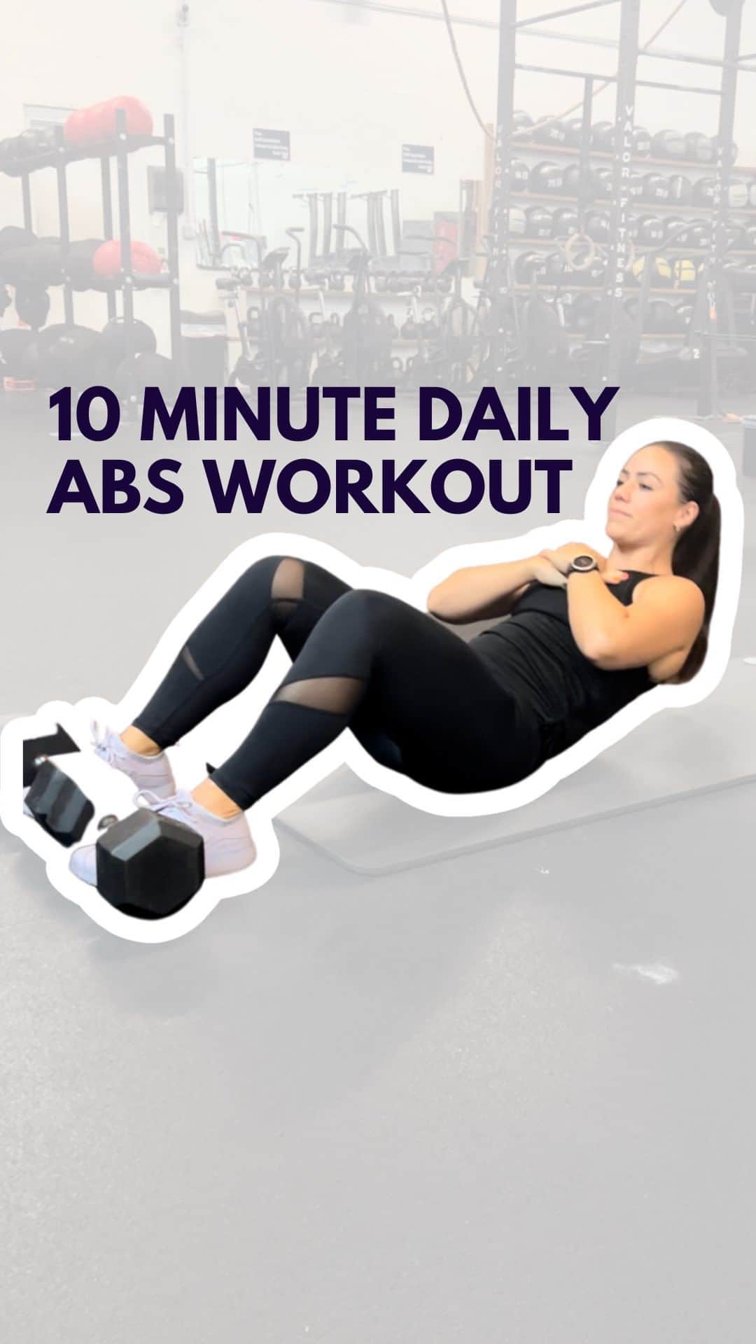 Camille Leblanc-Bazinetのインスタグラム：「The DAILY ABS Program begins Monday!😎Here’s a sneak peak at the first workout ⬇️  Anchored Weighted Sit-Ups  Anchor your feet with two heavy dumbbells and hold a weight on your chest. Choose a challenging load that still allows you to get all the repetitions in.   3 sets  20 weighted sit-ups directly into 40 unweighted abs pulse  rest 90 sec between set  Note: Once the 20 repetitions are done, drop the load and execute 40 pulse where you stay under tension all the way through. Enjoy the burn and record load used.  👯‍♀️Grab a friend or do it solo - these daily ab finishers are designed to give you a stronger sculpted core in only 10 minutes or less.  🦄 $10/month gets you access to our Feroce Fitness app and 5 new ab workouts every week. 🙌   LINK IN BIO.  #abworkout #abs #coreworkout」