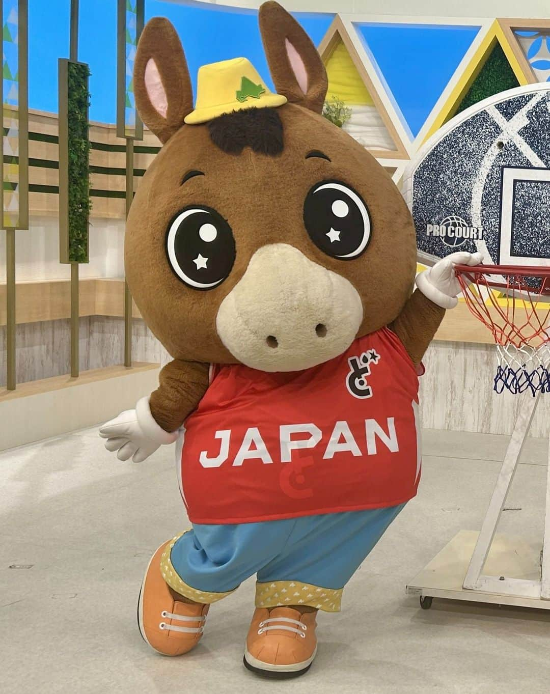 札幌テレビ放送のインスタグラム：「バスケットボールワールドカップ🏀 パリオリンピックしゅつじょうへのきっぷをかけたおおいちばん🔥🔥 しょうりでパリオリンピックにおうて🐴  ✨🏀✨＋----＋----＋----＋----＋----＋----＋----＋ 🏀FIBAバスケットボールワールドカップ2023 日本 VS ベネズエラ 8月31日(木)よる8時〜 STVで生中継！ ＋----＋----＋----＋----＋----＋----＋----＋🏀✨🏀  #どさんこくんインスタ #どさんこくん #stv #札幌テレビ放送 #htb #北海道テレビ放送 #北海道 #Hokkaido  #FIBA #W杯 #バスケW杯 #バスケットボール #FIBAWC #AkatsukiJapan #WinForJapan #WinForAll #パリオリンピック #パリ五輪」