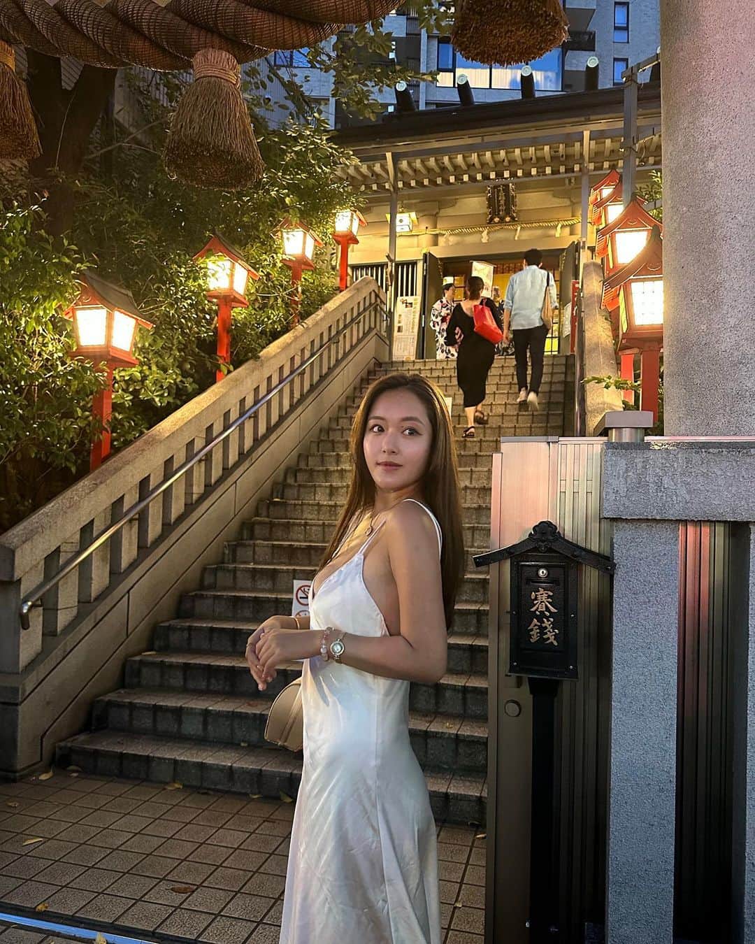 秋山かほのインスタグラム：「麻布十番のお祭り🪅🐉」