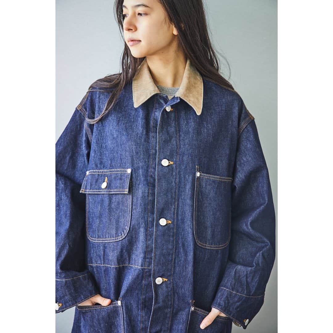 Bshop officialさんのインスタグラム写真 - (Bshop officialInstagram)「orSlow Denim Long Coat Onewash ¥39,600  @orslow  #orslow  #23aw #bshop」8月31日 15時44分 - bshop_official