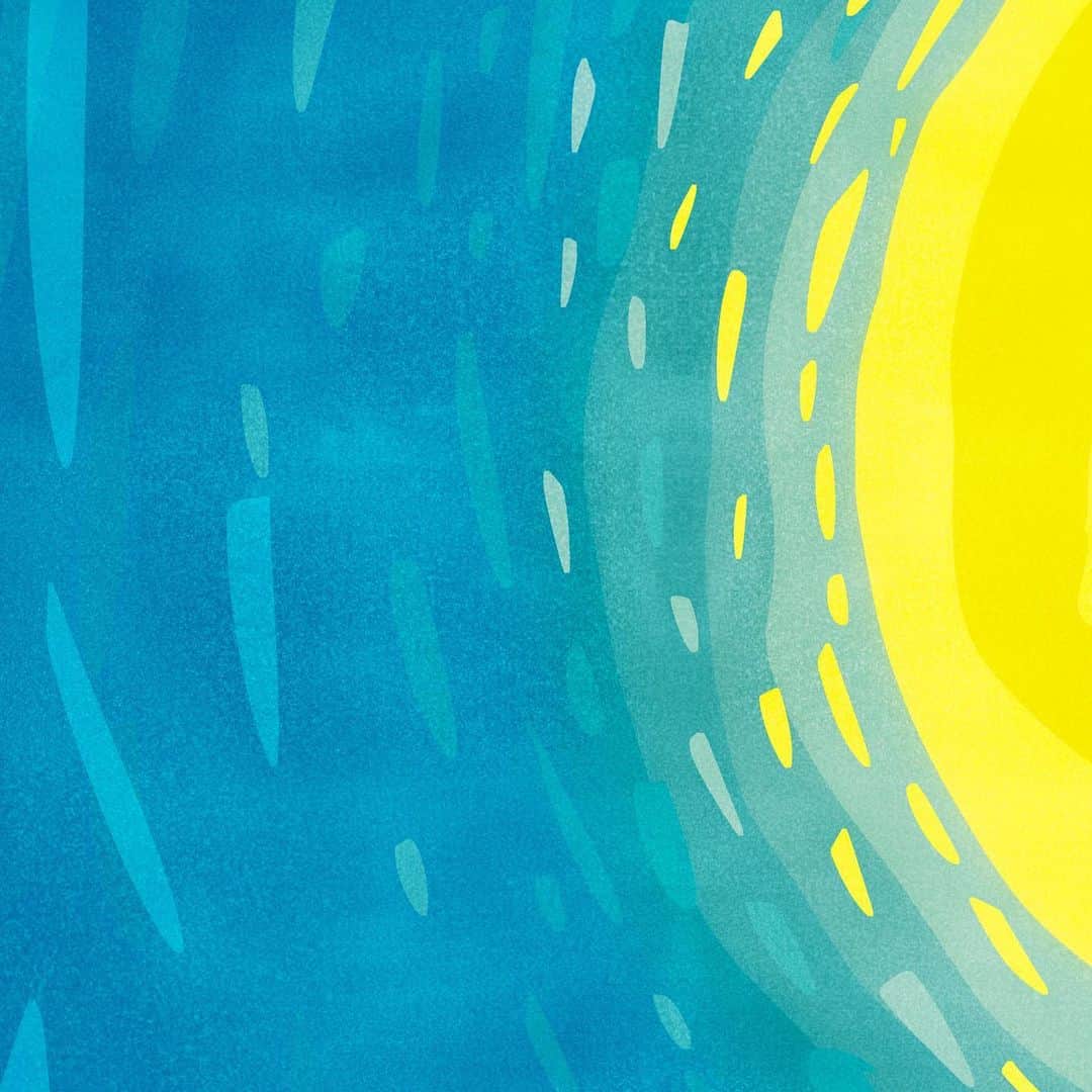 カナヘイのインスタグラム：「漂うブルームーン ■□□ □□□  #9月壁紙 #ブルームーン #スーパーブルームーン #Illustration #kanahei #卡娜赫拉 #卡娜赫拉的小動物 #カナヘイの小動物」