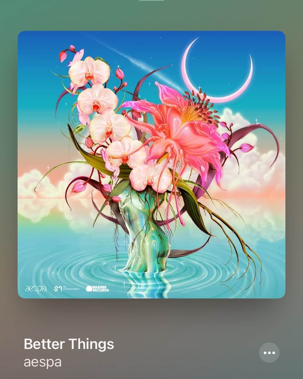 のインスタグラム：「この曲の歌とダンスが好きでずっと聴いてる🧜🏻‍♀️🌺  #aespa #betterthings #つしえりと音楽」