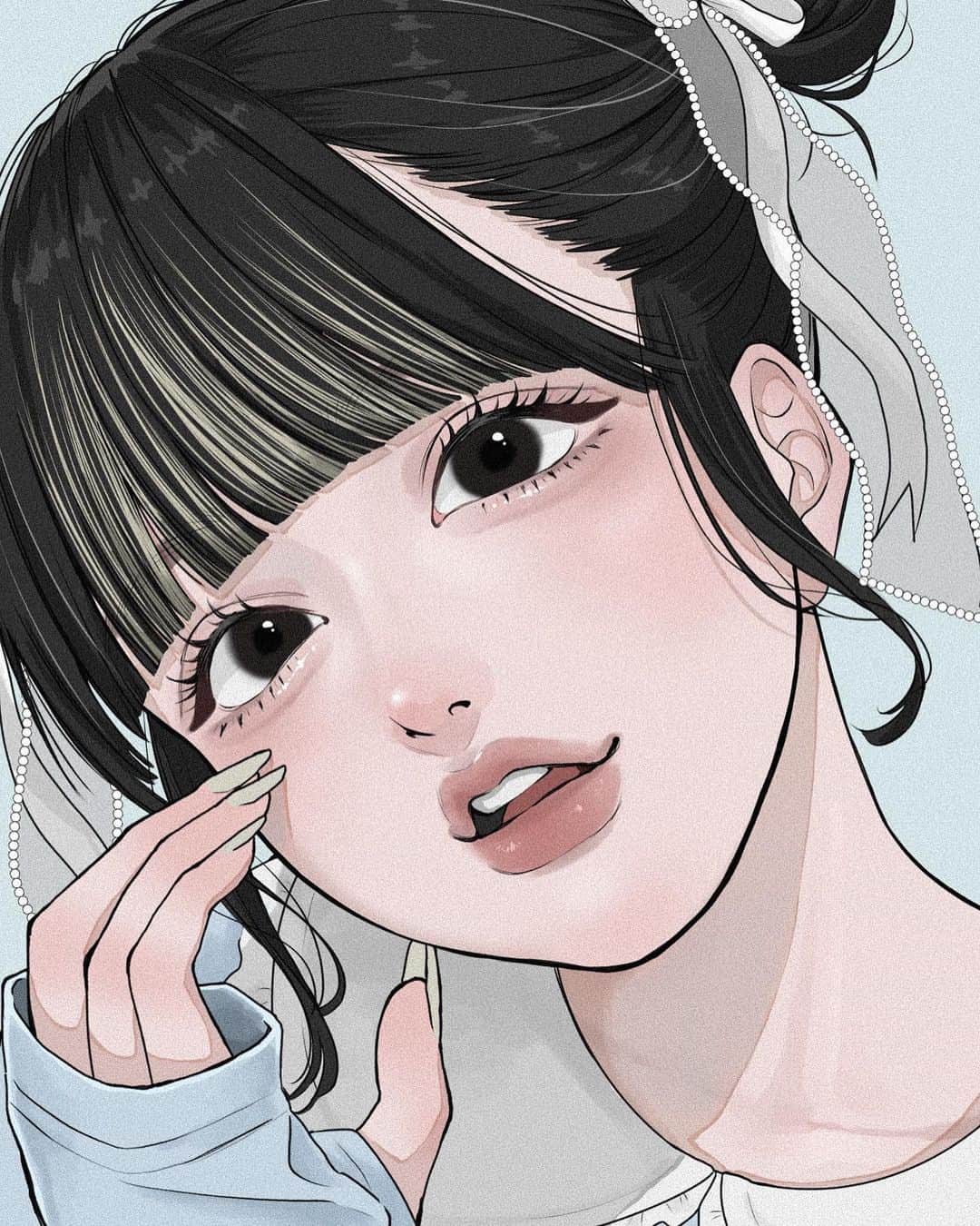 田森のインスタグラム：「五彩緋夏様。 めちゃくちゃ可愛いひなちゃんのメイクやファッションはイラストを描く上でもとても参考にさせてもらってました。いつも本当にありがとうございます。  ひなちゃんがYoutube始めた頃、私はまだ社会人になったばかりでした。 学生の頃から、周りと自分を比較する癖があり自分は人より劣っていると思ってましたが、社会に出てからよりその思いが強くなりました。 なんでもネガティブに捉えてしまう生きづらい性格を治したいと思い、メンタル系の情報収集をする中で、最近はさぶごしゃいでメンタル系の動画を見て元気づけられてました。 ひなちゃんは自分を好きになるために、容姿に執着しないよう趣味を増やしたり、夢だった本の出版や、コスメのプロデュースを実現して自分に自信をつけたり、認知行動療法を受けたり、確実に行動に移してて、本当に強い人だなって思ってました。 私も自分に自信を持ちたいと思うけど、行動に移すのはめちゃくちゃ怖いので、年の近いひなちゃんがいろんなことに挑戦していく姿を見て本当にすごい人だなって思ってました。 たくさんのスケジュールの中、病気と付き合いながら人生を送るのは本当に大変だったのだと、改めて思いました。 私も自分のことを愛せるように、いろんなことに挑戦して自分に自信つけていきたいです。怖いけど、頑張ります。 ひなちゃん、今まで本当にたくさんの勇気をくれてありがとうございます。 ひなちゃんだからこそ伝えられる言葉に多くの人が共感し助けられたと思います。 大好きです。  ※自己満で描いているので、コメントオフ、いいね非公開にしてあります。」