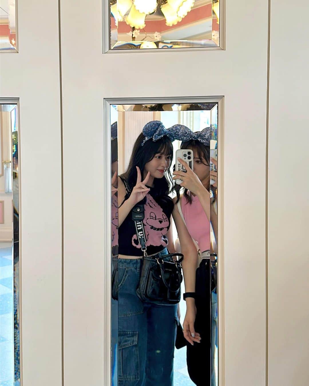 のインスタグラム：「.  ちょうど今月の1日に行った🐭 ここあん久々えもえも〰️🖐🏻🤍  また早く会おうナ @anyamamoto0516」