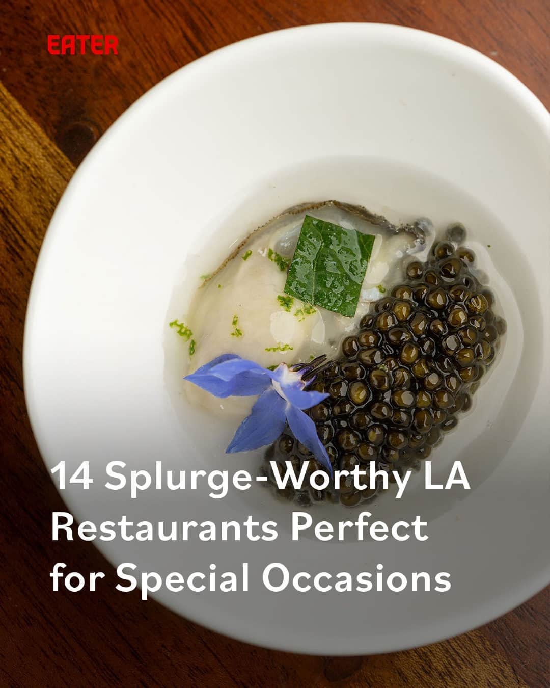 Eater LAのインスタグラム：「Whether celebrating a new job, an important anniversary, a milestone birthday, or just surviving the week, head to the places on this list for exquisite culinary experiences paired with thoughtful service. Tap the link in bio for 14 splurge-worthy restaurants in Los Angeles by Eater LA senior reporter/editor Cathy Chaplin (@gastronomyblog).  📸: @wonhophoto」