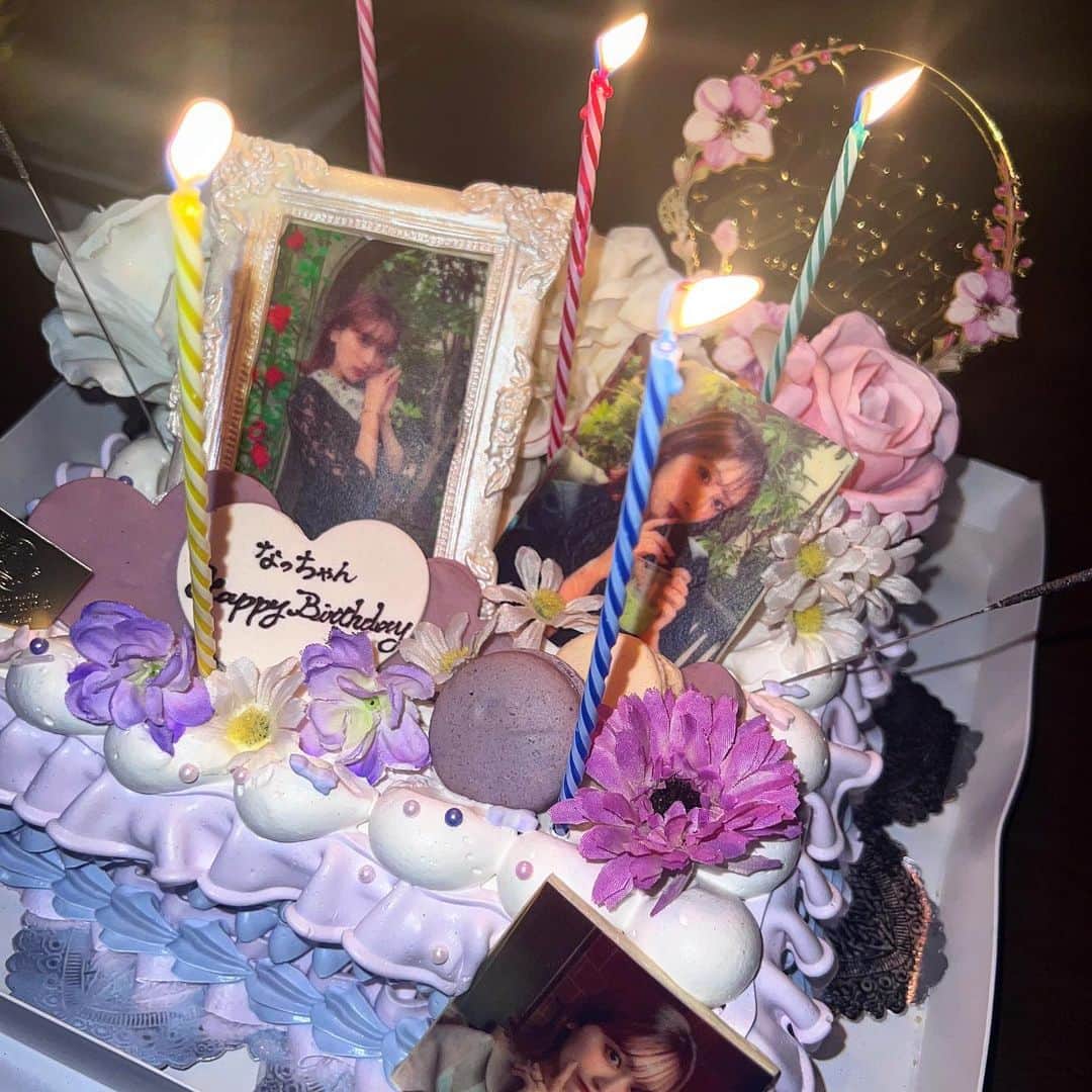 明石奈津子さんのインスタグラム写真 - (明石奈津子Instagram)「* 24歳birthday cake🎂🎉 可愛すぎる🥰 2023.8.17 @curana_cake」8月31日 22時07分 - nattu_official