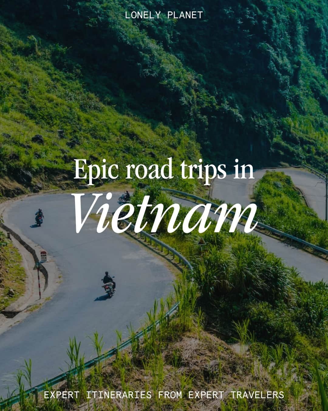 Lonely Planetのインスタグラム：「The only problem with road tripping through Vietnam? Deciding where to go first 🚗🇻🇳 Swipe for a few of our fave road trips, featuring mountains, jungles, tiny towns, beaches and sooo much more.」