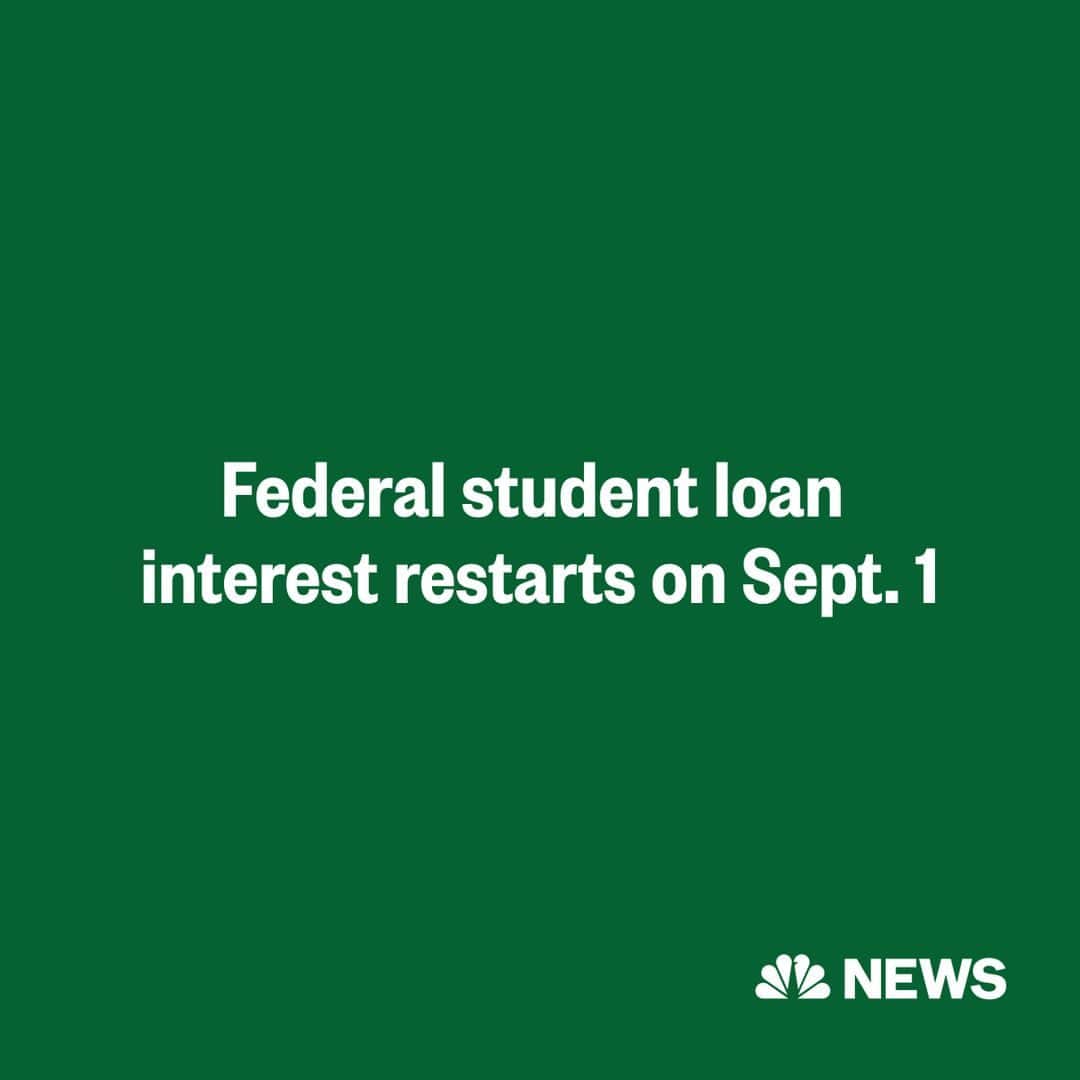 NBC Newsさんのインスタグラム写真 - (NBC NewsInstagram)「Student loan interest restarts Friday and repayment resumes Oct. 1 after a yearslong pause during the coronavirus pandemic.  Last week, The White House launched its “Saving on a Valuable Education,” or “SAVE,” plan — an income-driven repayment plan for borrowers that the Biden-Harris administration touts as “the most affordable repayment plan ever created.”  Read more at the link in bio.」9月1日 0時32分 - nbcnews
