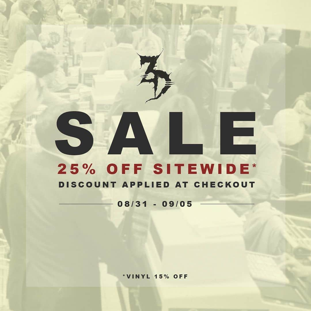 Zeds Deadのインスタグラム：「SITEWIDE SALE ON NOW! 25% off from today until 9/5 on all merch including jerseys, tees, hoodies, pashminas, accessories and more.」