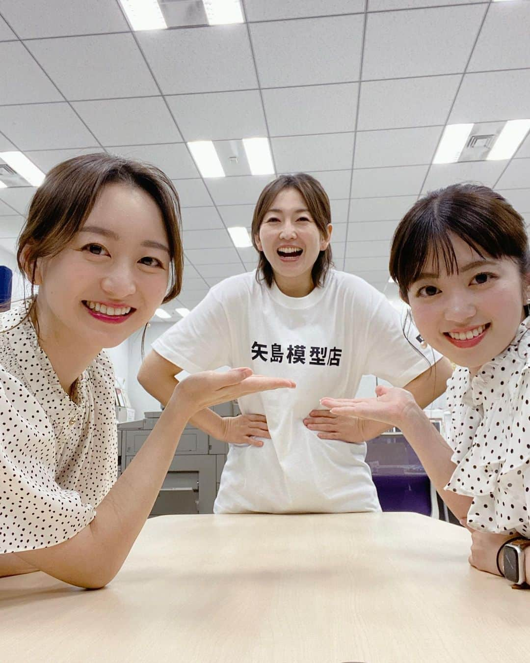 狩野恵里のインスタグラム：「.  155cm と　154cmと　159cm👩👧👱‍♀️  #矢島模型店 #量産型リコ #最終回ついにギブバース #前作から大好き #リコロス」