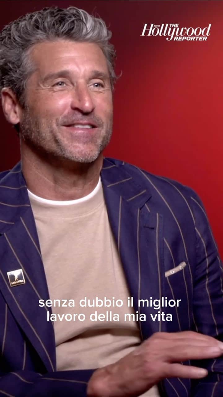ハリウッド・リポーターのインスタグラム：「#ParickDempsey è tra i protagonisti di #Ferrari, il film di Michael Mann in concorso a #Venezia80.   “Amo lavorare in Italia e vorrei farlo di più” racconta a THR Roma. “Sull’auto d’epoca a 200 km orari senza stunt, ho sfidato tutti i miei limiti”.」