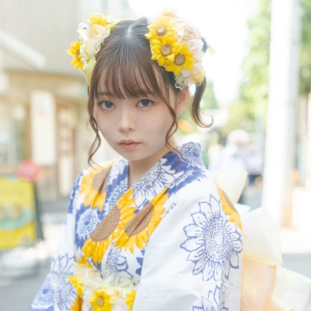 柳葉ころんさんのインスタグラム写真 - (柳葉ころんInstagram)「🌻  #浴衣 #ポートレート #モデル」9月1日 1時45分 - koronsuiclinic