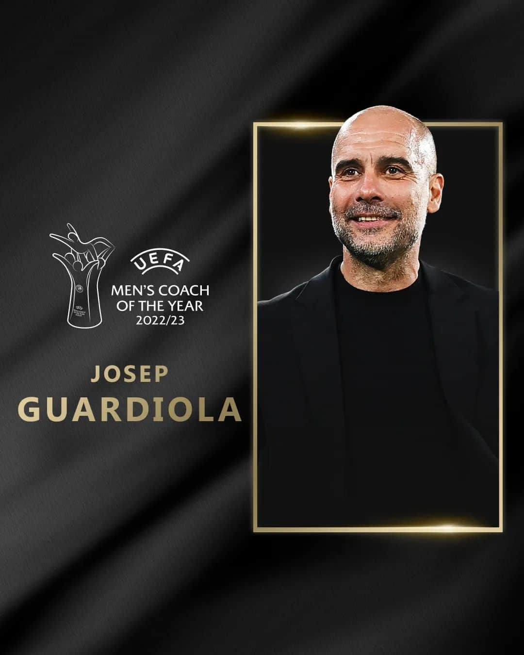 UEFAチャンピオンズリーグさんのインスタグラム写真 - (UEFAチャンピオンズリーグInstagram)「Congratulations Pep Guardiola! 👏 Get well soon 💪  #UEFAawards #UCLdraw @pepteam @mancity」9月1日 2時05分 - championsleague