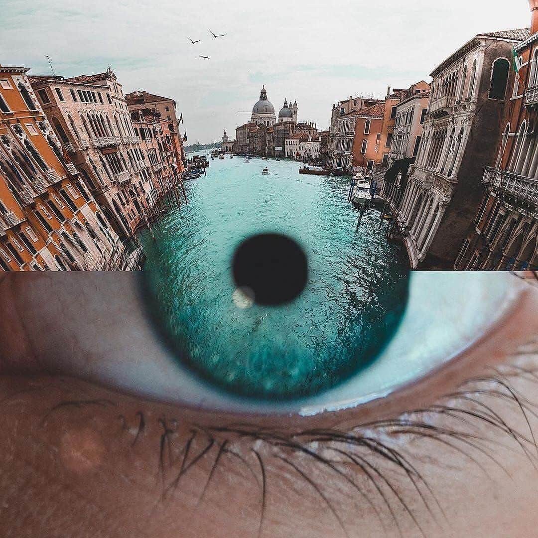 Earth Picsのインスタグラム：「Fascinating, reality-defying artwork from @mofart_photomontages  Which photo is your fav? 1-8」