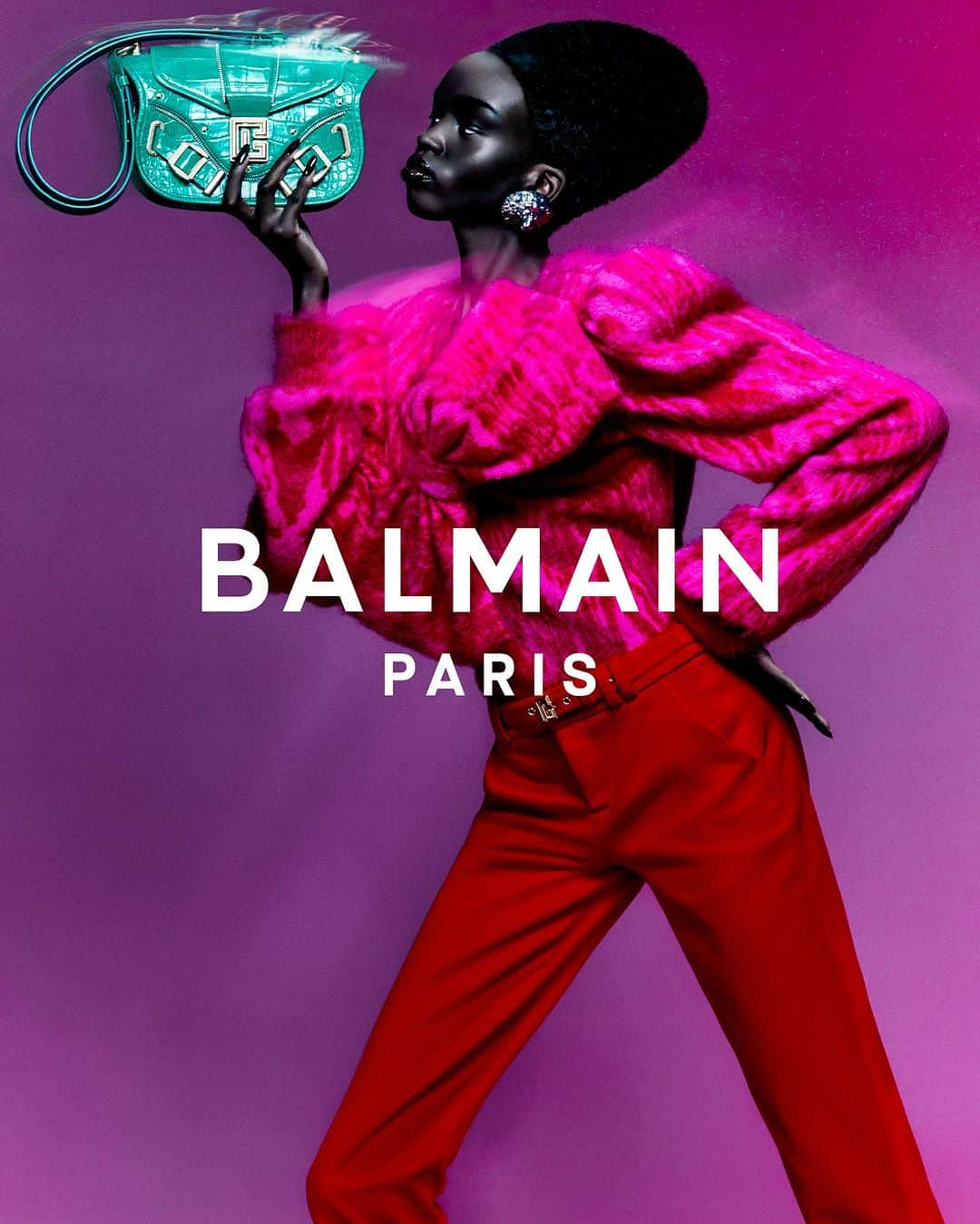 オリヴィエ・ルスタンのインスタグラム：「The New BALMAIN PARIS campaign ♥️  Working with you @rafaelpavarotti_ was a dream come true. One of my fav campaign I ever have. True to the beauty , the elegance and the timelessness of BALMAIN . Proud of this iconic timeless beauty.」