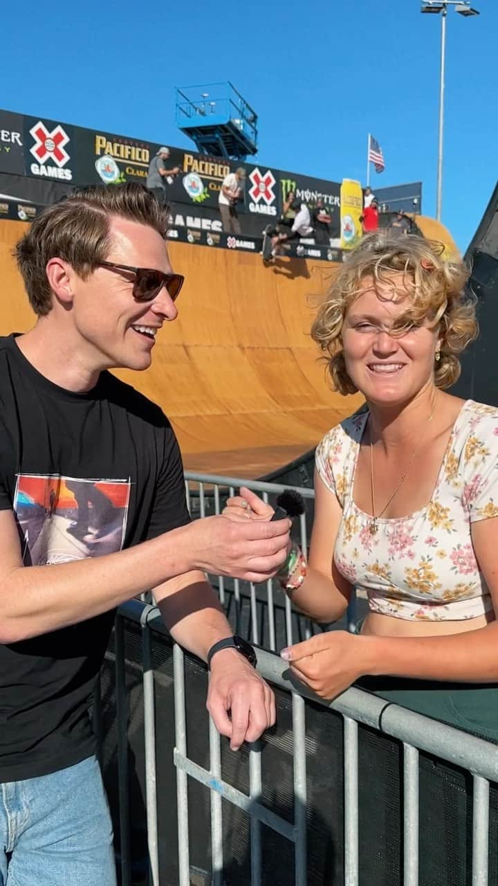 ブライス・ウェットシュタインのインスタグラム：「Throwing it back to one of my favorite @xgames interviews with @brycewettstein! #onthegowithgabe #xgames #xgamesclips #storiesworthsharing #storytelling #interviews #skateboard #skateboarding #extremesports #california #ventura #tbt」