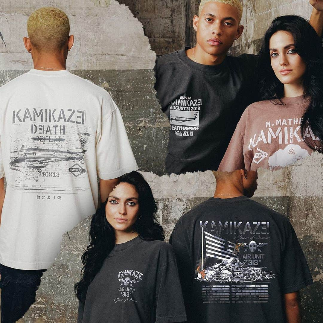 エミネムさんのインスタグラム写真 - (エミネムInstagram)「✈️ ✈️ ✈️ ✈️ ✈️ #KAMIKAZE5 Anniversary Capsule out now 💥 Link in bio」9月1日 3時16分 - eminem