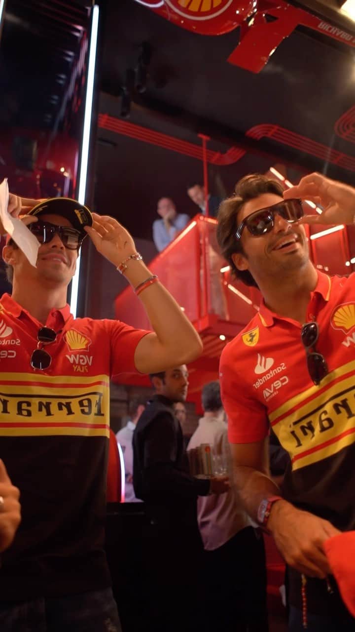 レイバンのインスタグラム：「The Monza Limited Edition was well celebrated yesterday at our Ray-Ban store in Milan. Grazie di tutto, Tifosi! #ScuderiaFerrari   @scuderiaferrari @ferrarihypercar」