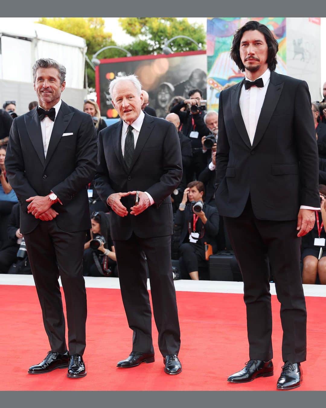 Just Jaredさんのインスタグラム写真 - (Just JaredInstagram)「Silver-haired Patrick Dempsey got support from wife Jillian while attending the premiere of his movie "Ferrari" during the 2023 Venice Film Festival. Co-star Adam Driver and director Michael Mann were also present. We've got more pics over at JustJared.com! #PatrickDempsey #JillianFink #AdamDriver #Ferrari #VeniceFilmFestival Photos: Getty」9月1日 4時26分 - justjared