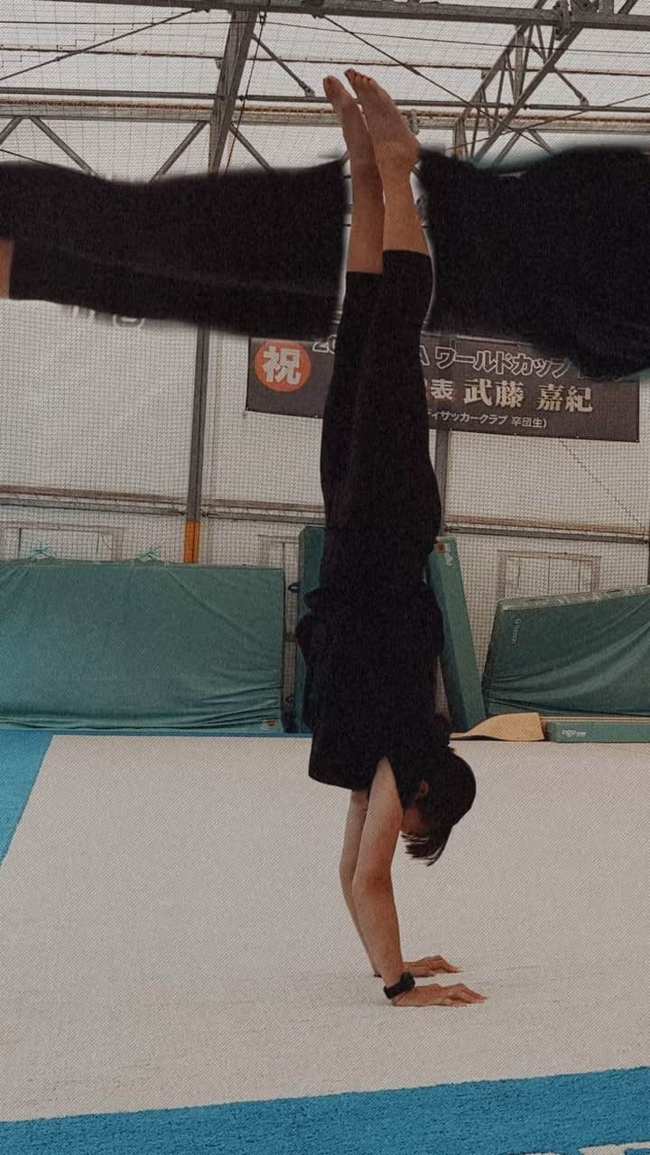 岡部紗季子のインスタグラム：「“ HISASHIBURI…  #gymnastics #体操」