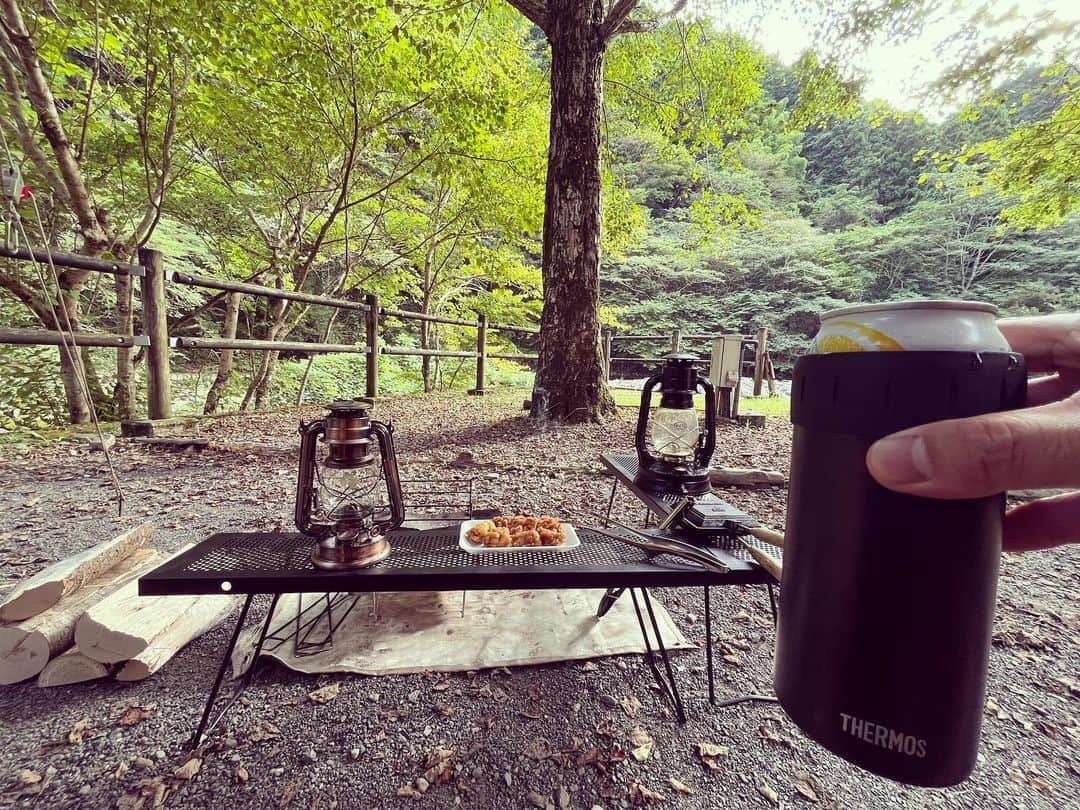 神田雄一朗のインスタグラム：「前乗りキャンプ🏕️ #KAWANE  #鶴  #FUNKIST   https://bignature.kawane.love」