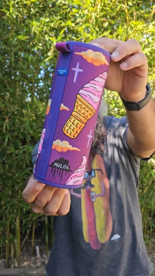 MULGAのインスタグラム：「4 days left to enter the comp to win this @ultimateears Megaboom or 9 of the other ones I painted 😎 ⁣ Entry link in my Instagram story highlights 🤘🍦🤘⁣ ⁣ #mulgatheartist #ultimateears #speakerart #bluetoothspeaker #posca #poscaart #artistlife #artistsofinstagram #art #artoftheday #arte #artcollector #australianart #australianartist #artistsoninstagram #artistlife #artistinstudio #ArtisticExpressions #artist #artistsoninstagram」