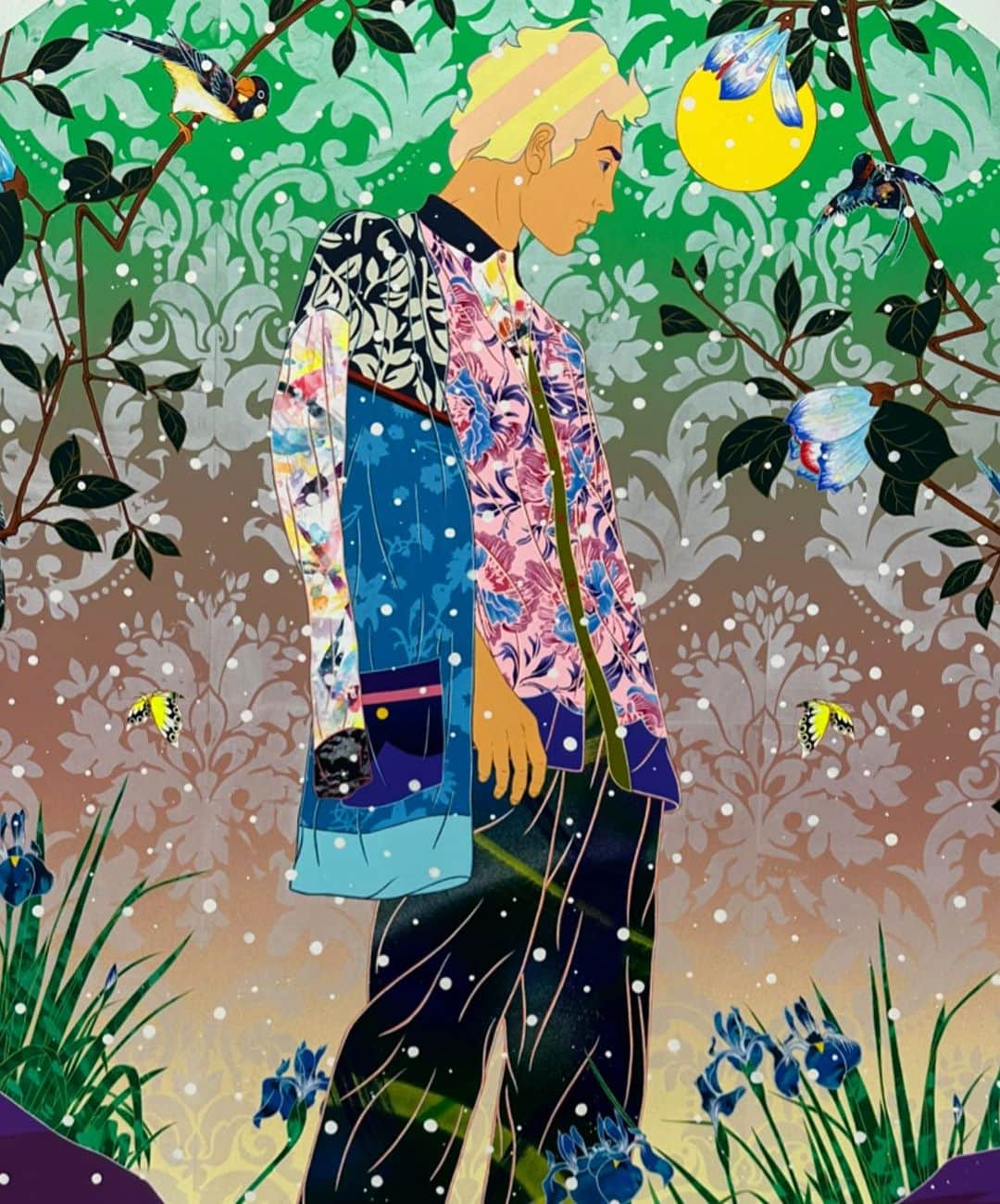 松山智一のインスタグラム：「September is here , the mad dawn of art worlds seasonal greeting👿」