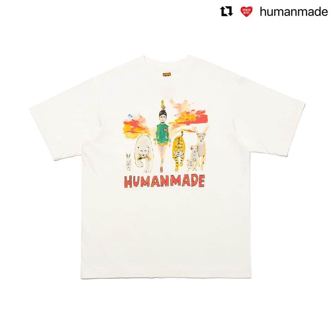五月女ケイ子さんのインスタグラム写真 - (五月女ケイ子Instagram)「#Repost @humanmade  ・・・ HUMAN MADE x KEIKO SOOTOME Collaboration Item #12  *English follows Japanese.  9月1日（金）、HUMAN MADEとイラストレーター・五月女ケイ子（ @keikosootome ）さんとのコラボレーションシリーズより、第12弾となる半袖グラフィックTシャツを発売いたします。    「KEIKO SOOTOME T-SHIRT #12」のタイトルは、”逆襲の時間”。そのテーマは「私たちが、そろそろ逆襲をはじめる時間がやってきました。Are You Ready? みなさん、用意はいいですか?」。   「“HUMAN MADE”とは”人造”という意味ですが、そこには、人造の魅力と、人造ではないものへの敬意が同時に込められている気がしました。Tシャツに描かれているのは、未来のようでいて過去のようでもあります。その行く末をどこか遠くから見ている宇宙生命体がいるような気がします。人造と人造ではないものが共存するこの地球が、いつまでも美しく続くように、そんな願いを込めました」と語る、五月女さんらしいシュールさとレトロなタッチが特徴的なデザインとなっています。   HUMAN MADE からのラブコールにより実現した本コラボレーションシリーズは、今後も毎月1日に五月女ケイ子さんによるオリジナルグラフィックを落とし込んだ新作アイテムがリリース予定なのでぜひお楽しみに。  詳細はHUMAN MADE公式Webサイトよりご確認ください。 https://humanmade.jp/products/XX26TE002  Human Made will release the 12th item from its collaboration with illustrator Keiko Sootome ( @keikosootome )on Friday, September 1.   The twelfth item from the series produced in collaboration with illustrator Keiko Sootome. The title of the image is “Time to fight back” and is based on the theme of “It’s time that we started to fight back. Everyone, are you ready?”   "Humanmade carries the meaning of something artificial, and I feel that it simultaneously shows the appeal of artificial things and a respect for non-artificial things. For this T-shirt I drew something that seems to be both from the future and the past. I feel as though somewhere, there are other life forms watching us from afar. It contains my hope that our world, where artificial and non-artificial things coexist, can continue its beautiful existence,” explains Sootome, who brings the design to life with her signature retro touch and surrealism.    The series, which began with an approach from Human Made, will see new items featuring Keiko Sootome's original graphics released on the first day of each month.  For more information, please go to https://humanmade.jp/products/XX26TE002」9月1日 10時40分 - keikosootome