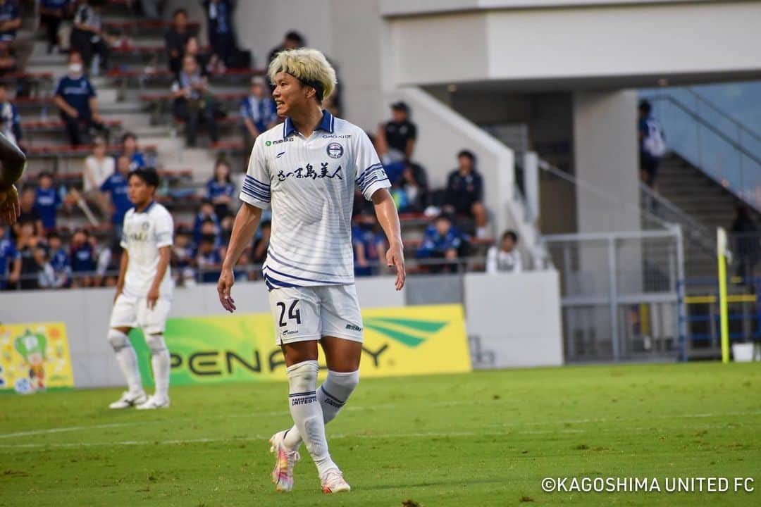 藤本憲明のインスタグラム：「限界を決めるな 欲望を解放して進み続けろ  #鹿児島ユナイテッドFC #鹿児島をもっとひとつに #No24 #pumafootball」