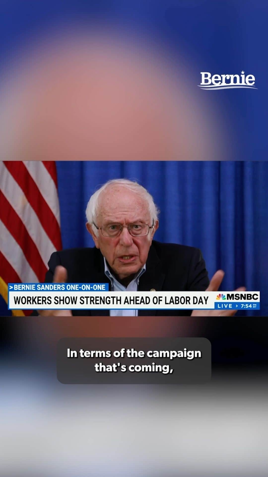 バーニー・サンダースのインスタグラム：「Working class Americans are looking around and asking “who cares about us?” We have got to make it clear that Democrats stand with them and that we are prepared to take on the unprecedented corporate greed that is happening right now.」