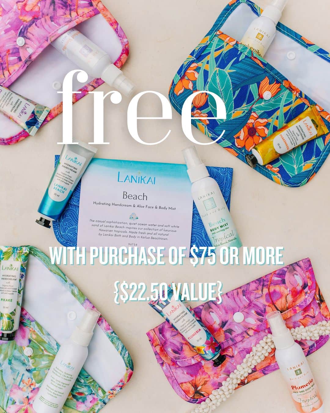 Lanikai Bath and Bodyさんのインスタグラム写真 - (Lanikai Bath and BodyInstagram)「Lanikai x Labor Day: A Perfect Pairing!   This Labor Day, indulge in the essence of paradise. With every purchase of $75 or more, receive our Mokulua Sunrise Duo for FREE, both online and in-store!  🌴 What's Inside: 🍃 Moisturizing Hand Cream - Quench your skin's thirst. 🌊 Refreshing Natural Face & Body Mist - Revive and awaken your senses.  Wrapped up in a chic mini bag, it's the ideal companion for on-the-go radiance. Valued at $22.50, but the glow you'll wear? Priceless. ✨  Shop your heart out at LANIKAI.com or visit us in the heart of Kailua. But hurry, the sun sets on this offer end of day Monday, 9/4! 🏄‍♀️🌺  #LanikaiLove #LaborDayLuxe #SunriseSpecial #lanikaibathandbody #ShopKailua #kailuatownhi」9月2日 1時00分 - lanikaibathandbody