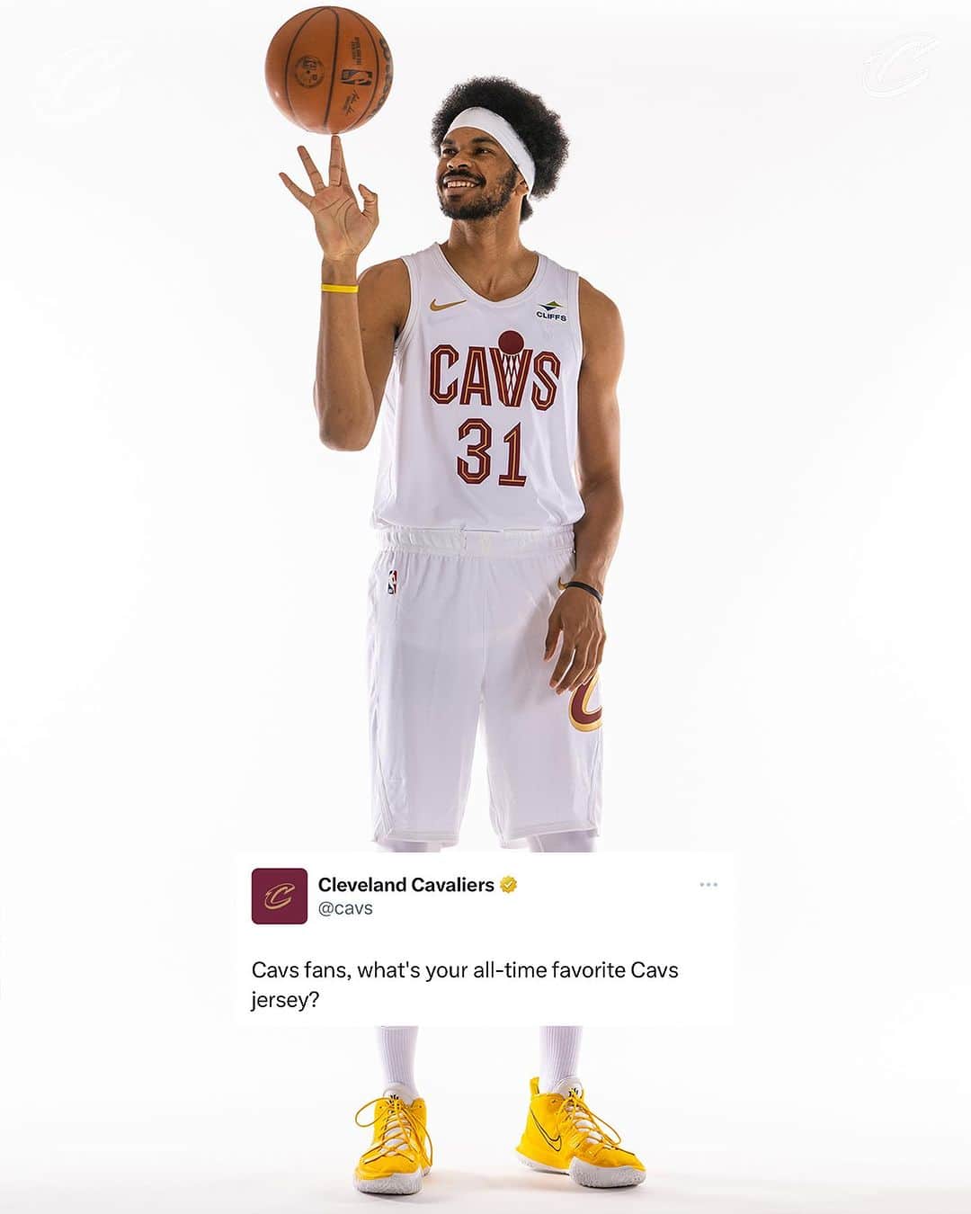 キャブスのインスタグラム：「We asked again and you answered. Here’s some of your favorite threads you’ve seen on the court. 🪡 #LetEmKnow」