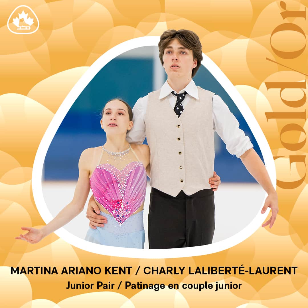 Skate Canadaさんのインスタグラム写真 - (Skate CanadaInstagram)「Martina Ariano Kent & Charly Laliberté-Laurent are on fire as they win 🥇 at their first #JGPFigure!  The duo secure 🇨🇦's first medal of the 2023-2024 season 👊  ______________  Martina Ariano Kent & Charly Laliberté-Laurent sont en feu alors qu'ils remportent une 🥇 à leur premier Grand Prix junior 👊」9月2日 1時10分 - skate_canada