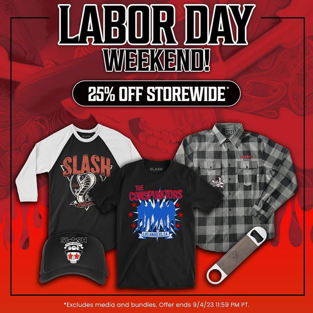 スラッシュさんのインスタグラム写真 - (スラッシュInstagram)「Labor Day Sale! 25% OFF Storewide. #slashnews」9月2日 1時10分 - slash