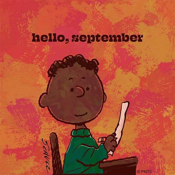 スヌーピーのインスタグラム：「Hello, September!」