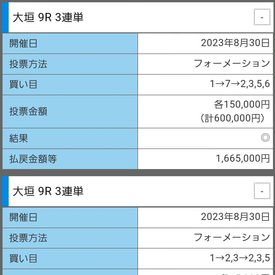 Z李さんのインスタグラム写真 - (Z李Instagram)「最近の的中。伊東S級ミッドナイトから競輪脳が覚醒した気がするんだよな。競馬も競艇も楽しいが、やっぱり最終的にこれなんじゃないかって思ってる。  #GAMBLE #LIFE #競輪 #競馬 #競艇 #帯」9月1日 17時11分 - kiss0fthedrag0n