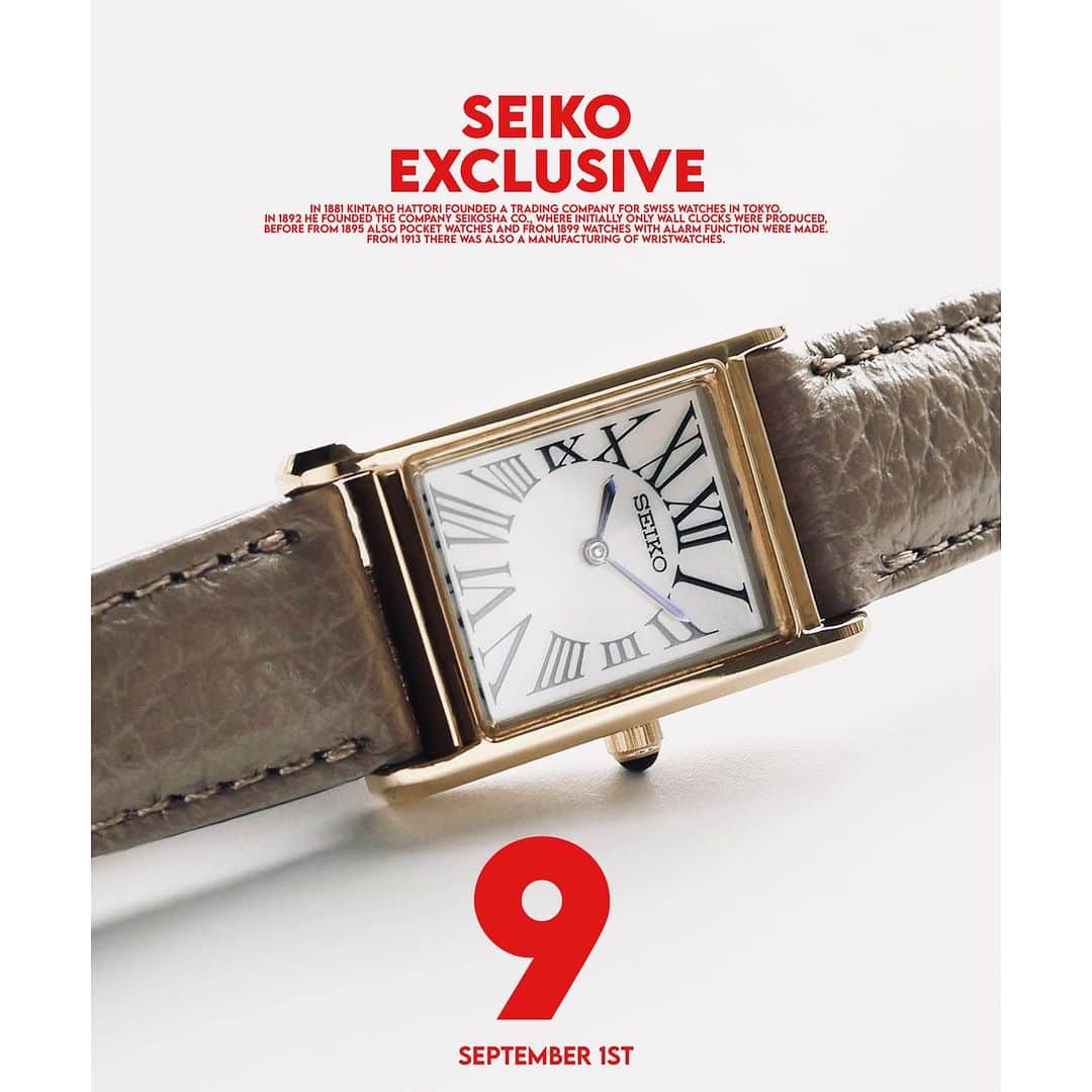 のインスタグラム：「SEIKO×HIROB Exclusive Watch  ☆待望の再入荷です☆ 店舗、オンライン共に再入荷しました。  クラシックな見た目ながらソーラーバッテリーを搭載。 デザイン面と機能面の両立を目指した特別な腕時計。  グレージュ no.22130890000130   https://baycrews.jp/item/detail/hirob/watch/22130890000130  ネイビー　no.22130890000030  #hirob #baycrews #SEIKO  @baycrews」