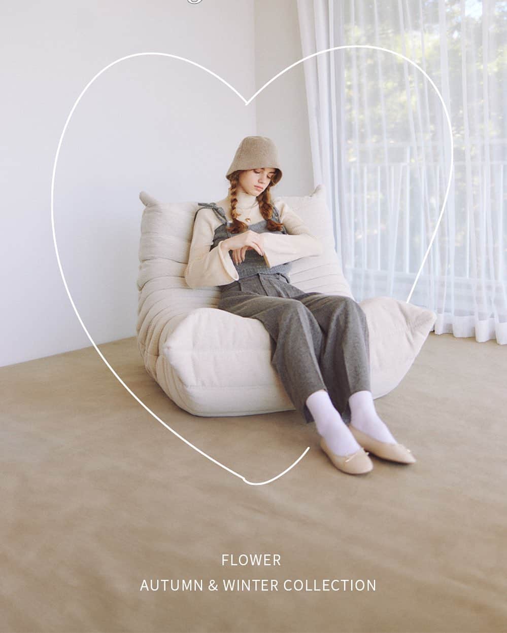 flower OFFICIAL WEB STOREのインスタグラム：「flower 2023AW start🌛❤︎☁️」