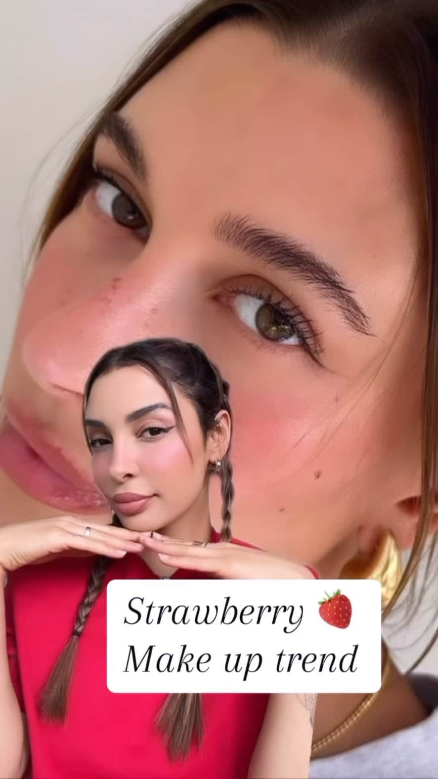 sananasのインスタグラム：「*publicité*🍓Strawberry Make up trend 🍓et -20% sur tout le site @erborian + livraison offerte avec le code : SANAA  💄Ref : -Yuza Double lotion Erborian -Centella Acne Care (bientôt dispo)Erborian -Ginseng total infusion contour yeux Erborian -Glow crème Erborian -Super BB (nude et dore) Erborian  #strawberry #strawberrymakeup #maquillagefraise #strawberrylook #freshmakeup #coreanskin #coreanskincare」