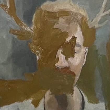 INO hidefumiのインスタグラム：「ハイブリッド 鹿と僕  Painted by SID 満添至道  多摩美大学   Thank you」