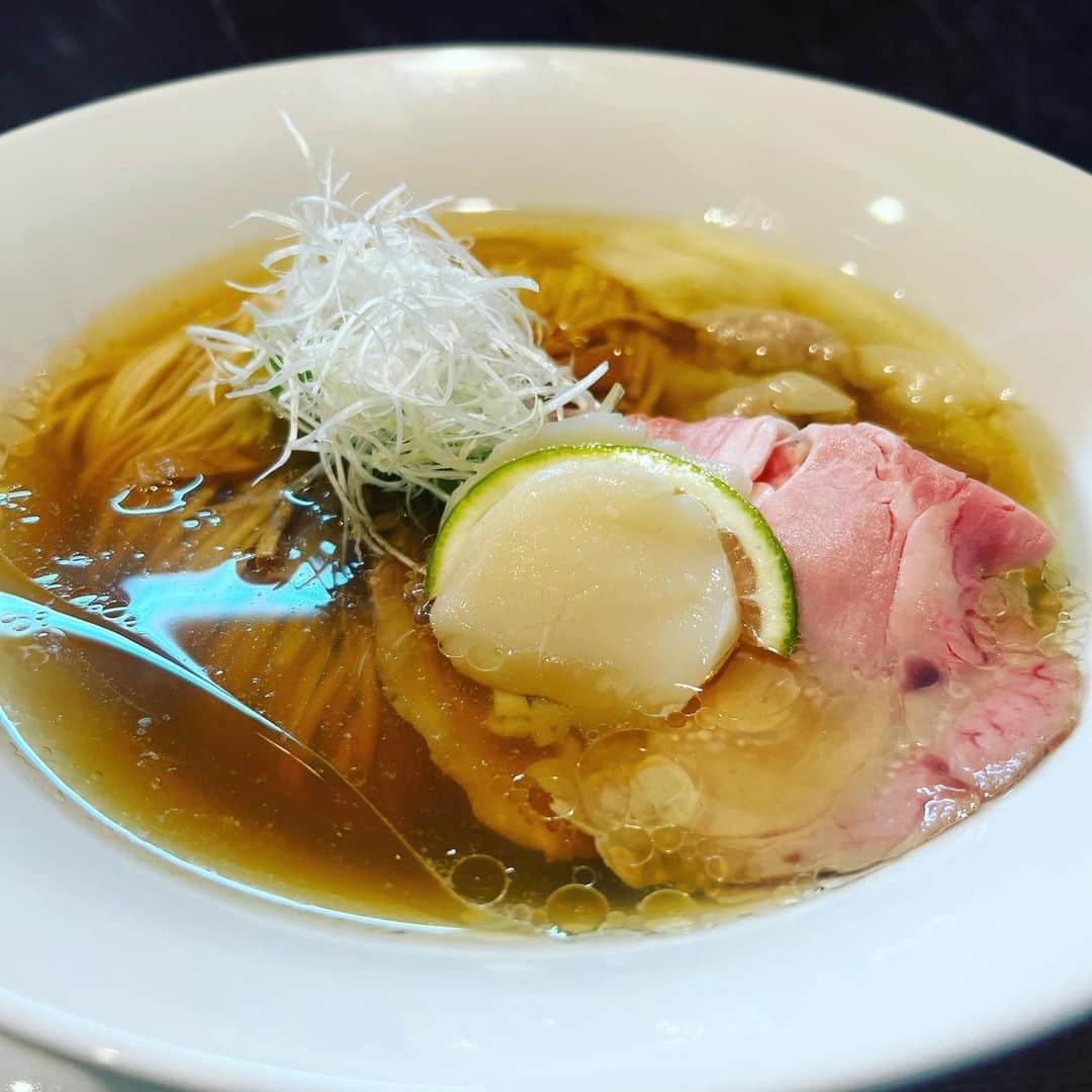 今成夢人のインスタグラム：「特製塩。こりゃ美味い。品があるよ。参りました #RAMENMATSUI」